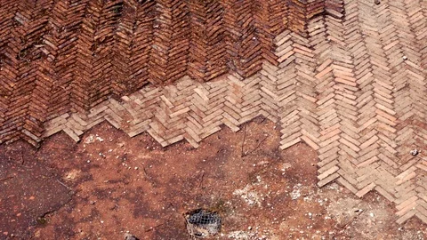Tracking shot on Paving in Opus Forza Toro on the ancient Appia Stock Footage 90126451