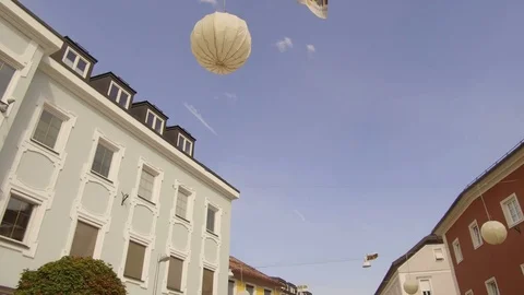 Tracking shot, pedestrian zone, Lienz Stock Footage 79655656