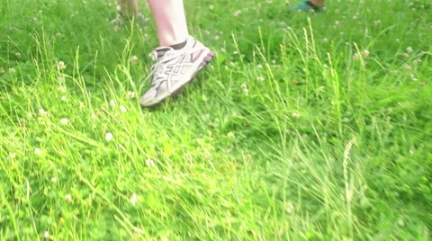 Tracking shot of people running sideways Stock Footage 59111526