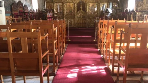 Tracking Shot of Saint John Cathedral in Nicosia Stock Footage 99862988