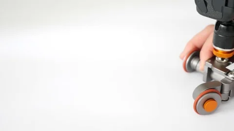 Tracking shot with small dolly Stock Footage 77236539