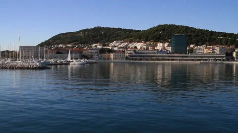 Tracking shot of Split boat tour Video stock 41915349