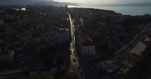 Tracking Shot Sunrise Split Stock Footage 118319281