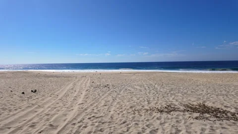 Tracking shot towards a beach Stock Footage 265173614