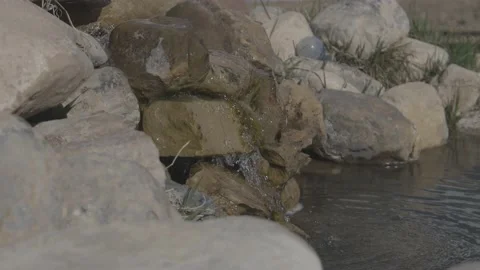 Tracking shot of waterfall Stock Footage 199128850