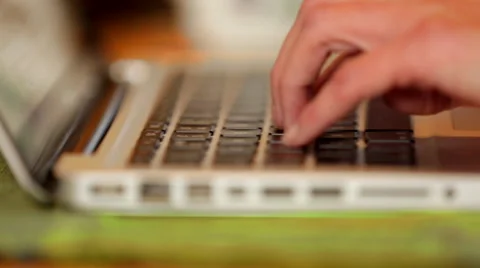 Tracking Shot Working On Laptop 2 Stock Footage 44251699