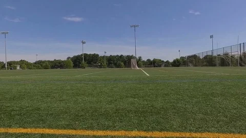 Tracking a Soccer Field  Stock Footage 82045539