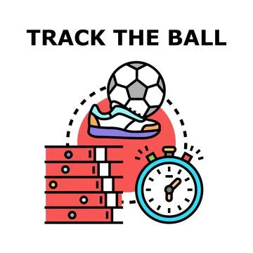 Tracking sports data analytics concept for competition Stock Illustration