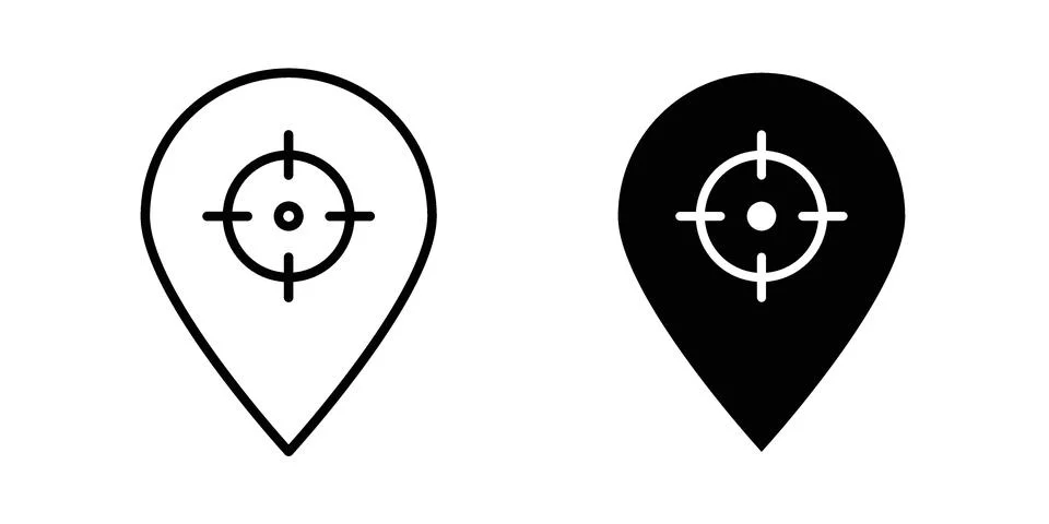 Tracking system icon for web projects Stock Illustration