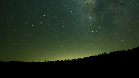 A tracking time lapse of the Milky Way showing the Earth's rotation Stock Footage 249777520