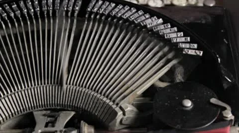 Tracking Typewriter Video stock 10731093