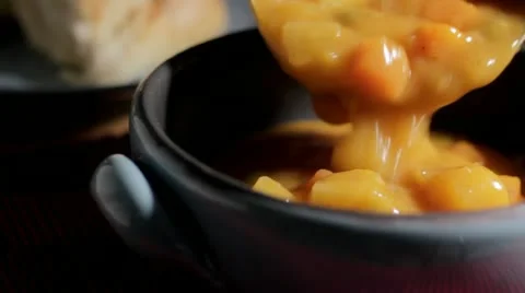 Tracking Vegetable Soup Stockbeeldmateriaal 11976499