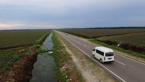 Tracking Vehicle Stock Footage 86498509