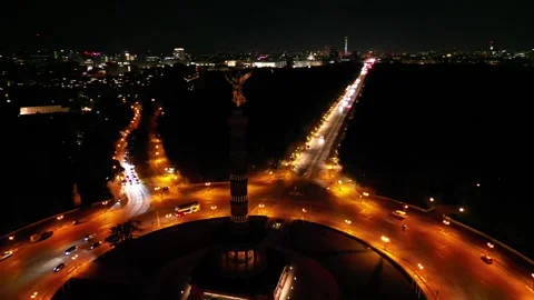 Tracking Victory Column Stock Footage 218330452