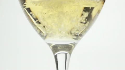 Tracking white wine pour Stock Footage 12588491