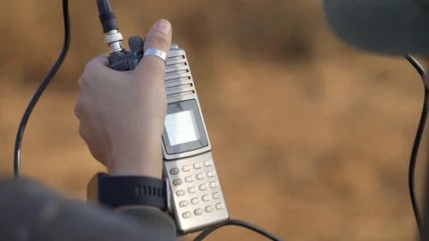 Tracking wildlife with tracker in africa Stock Footage 128391671