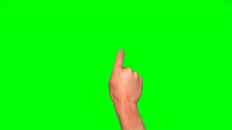 Trackpad gestures (green screen) Stock Footage 11677926