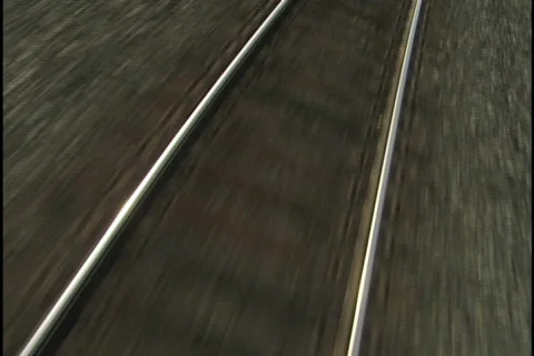 Tracks 2 roll right Stock Footage 236962