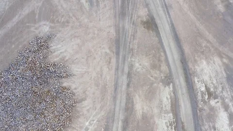 Tracks in quarry Stock Footage 110628592