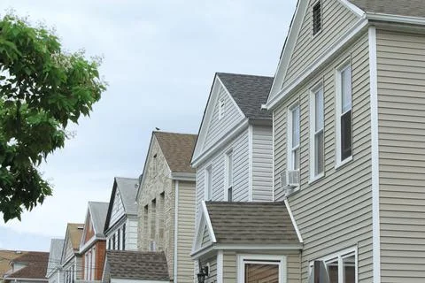Tract housing on a cloudy day Stock Photos