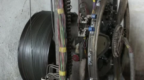 Traction Elevator Mechanism _12 Stock Footage 11032749