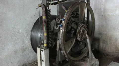 Traction Elevator Mechanism _13 Stock Footage 11033225