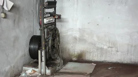 Traction Elevator Mechanism _14 Video stock 11033588