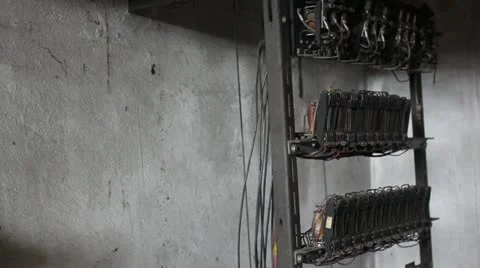 Traction Elevator Mechanism _15 Stock Footage 11034244