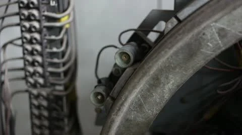 Traction Elevator Mechanism _3 Stock Footage 11027532