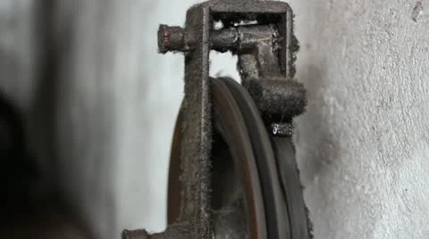 Traction Elevator Mechanism _6 Stock Footage 11028960