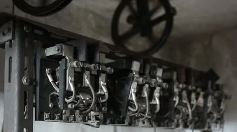 Traction Elevator Mechanism _9 Stock Footage 11031143