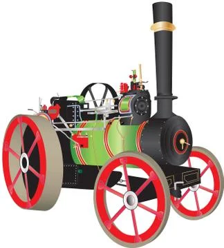 Traction engine Stock-Illustration