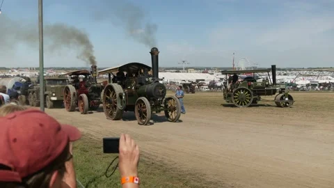 Traction Engines at work 動画素材 144122991