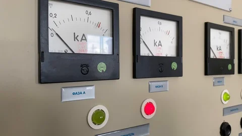 Traction substation equipment Stock Footage 126051096