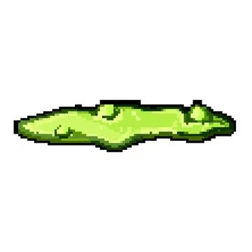 Traction toxic puddle pixel art vector illustration 스톡 일러스트