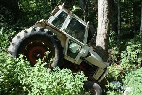 Tractor Accident Stock Photos