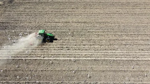 Tractor aerial Stock Footage 276962996