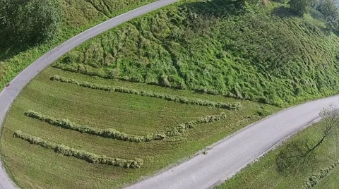 Tractor aerial view. Stock Footage 42178179
