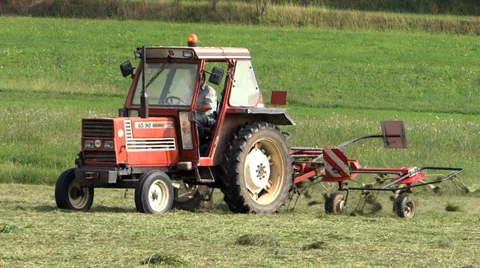 A tractor. Agriculture. Stock Footage 34377691
