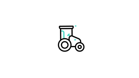 Tractor Animated Icon 스톡 동영상 320236252