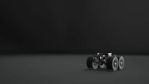 Tractor Assembly. Semi-truck Stock Footage