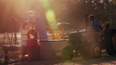 Tractor on a Beach Stock Footage 41430590