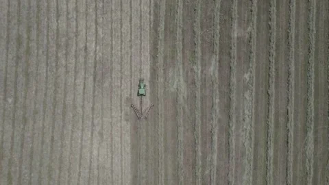 Tractor Birds Eye Stock Footage 158332699