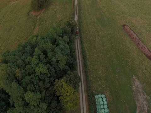 Tractor bird's eye view Video stock 78931550
