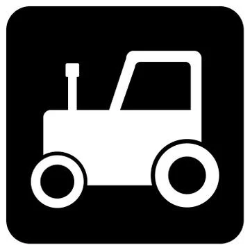 Tractor button Stock Illustration