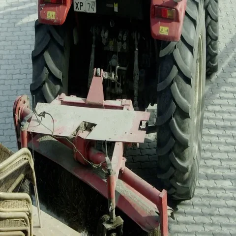 Tractor cleaning teritory Stock Footage 69545648