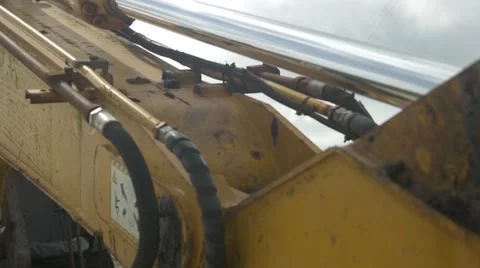 Tractor Close Up slow mo Stockbeeldmateriaal 69024883