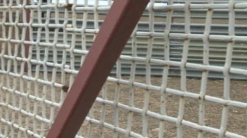 Tractor Closing Corral Door Stock Footage 98465373