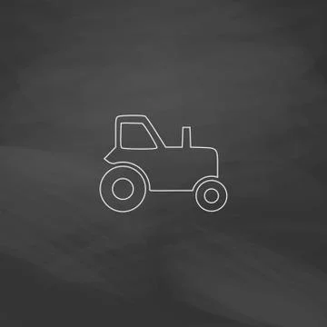 Tractor computer symbol Stock Illustration