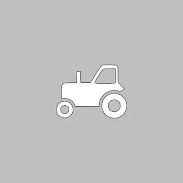 Tractor computer symbol Stock Illustration